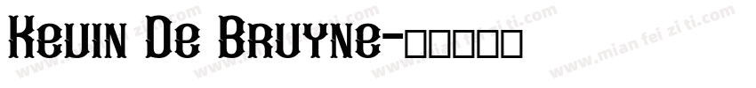 Kevin De Bruyne字体转换